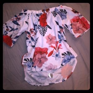 Off the Shoulder Floral Top